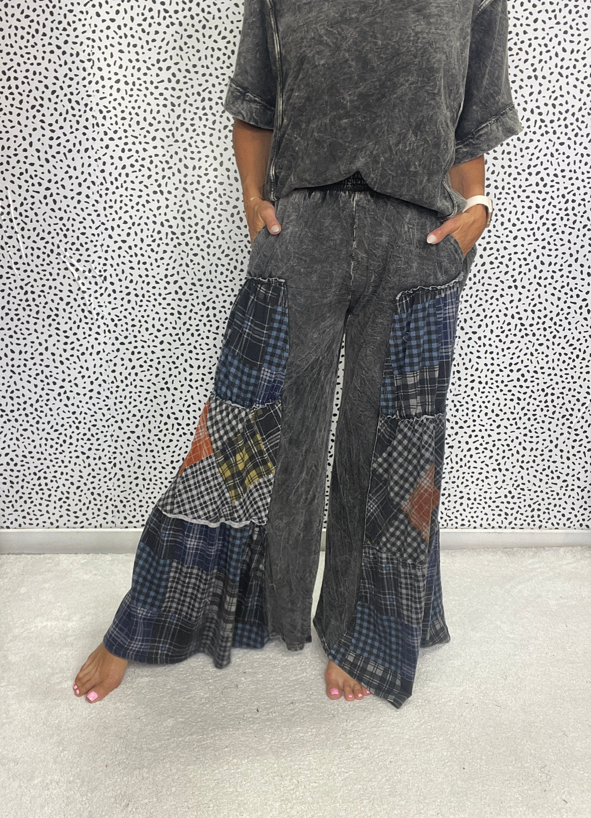 Wanderlight Plaid Tiered Pants In 2 Colors *Final Sale*