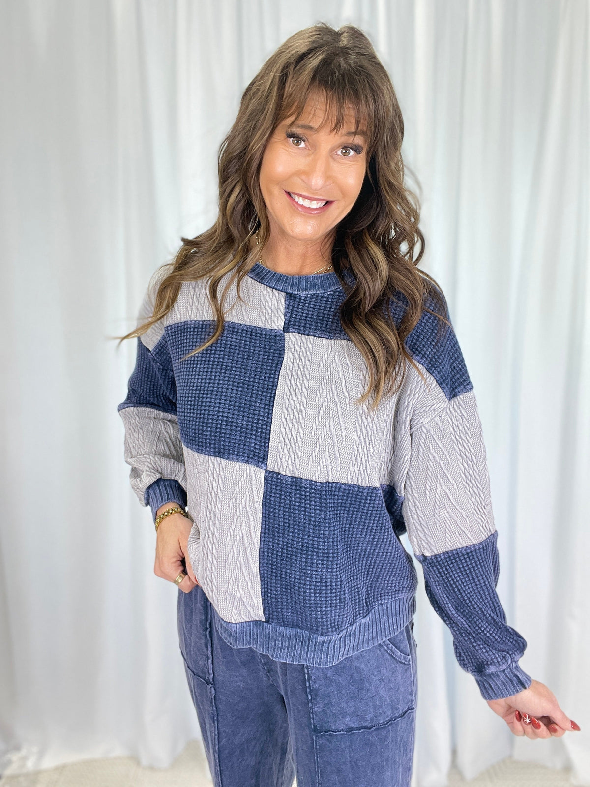 Special Days Mineral Washed Block Top In 4 Colors *Final Sale*