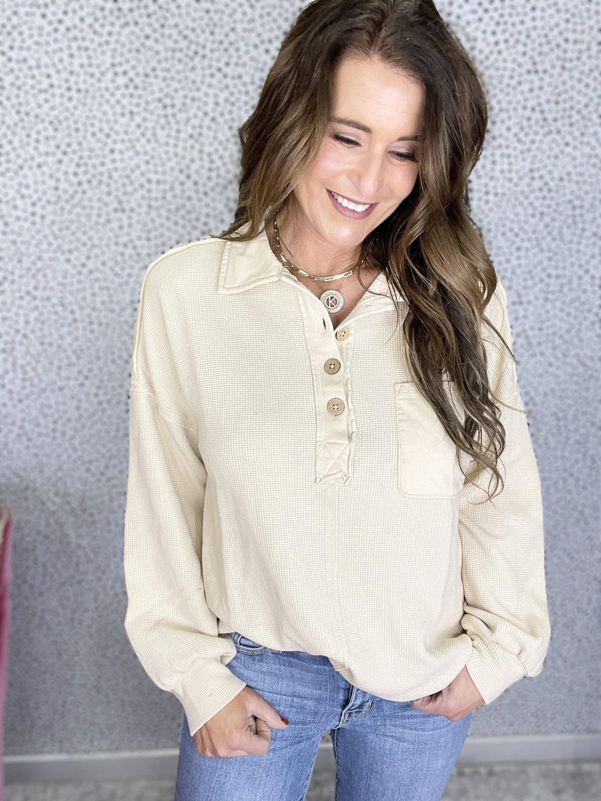 Can't Stop Won't Stop Collared Pullover In 3 Colors *Final Sale*