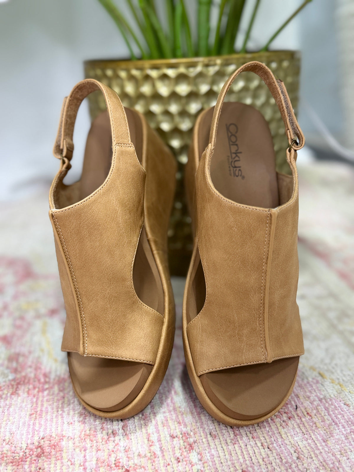 Corkys Carley Sandal In Caramel All *Final Sale*