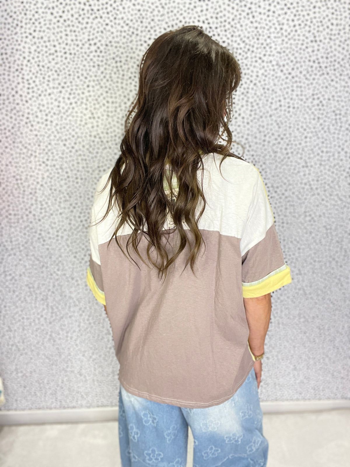 Patchwork Dream Flower Patch Soft Washed Cotton Slub Top In 4 Colors