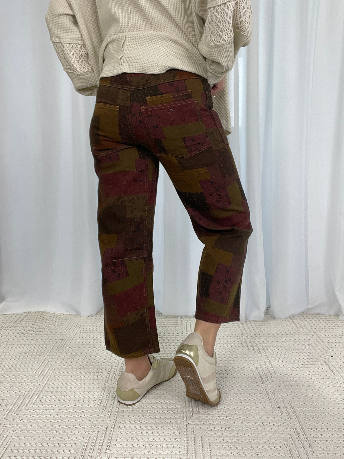 The Year It's Been Patch Printed Pants In Olive