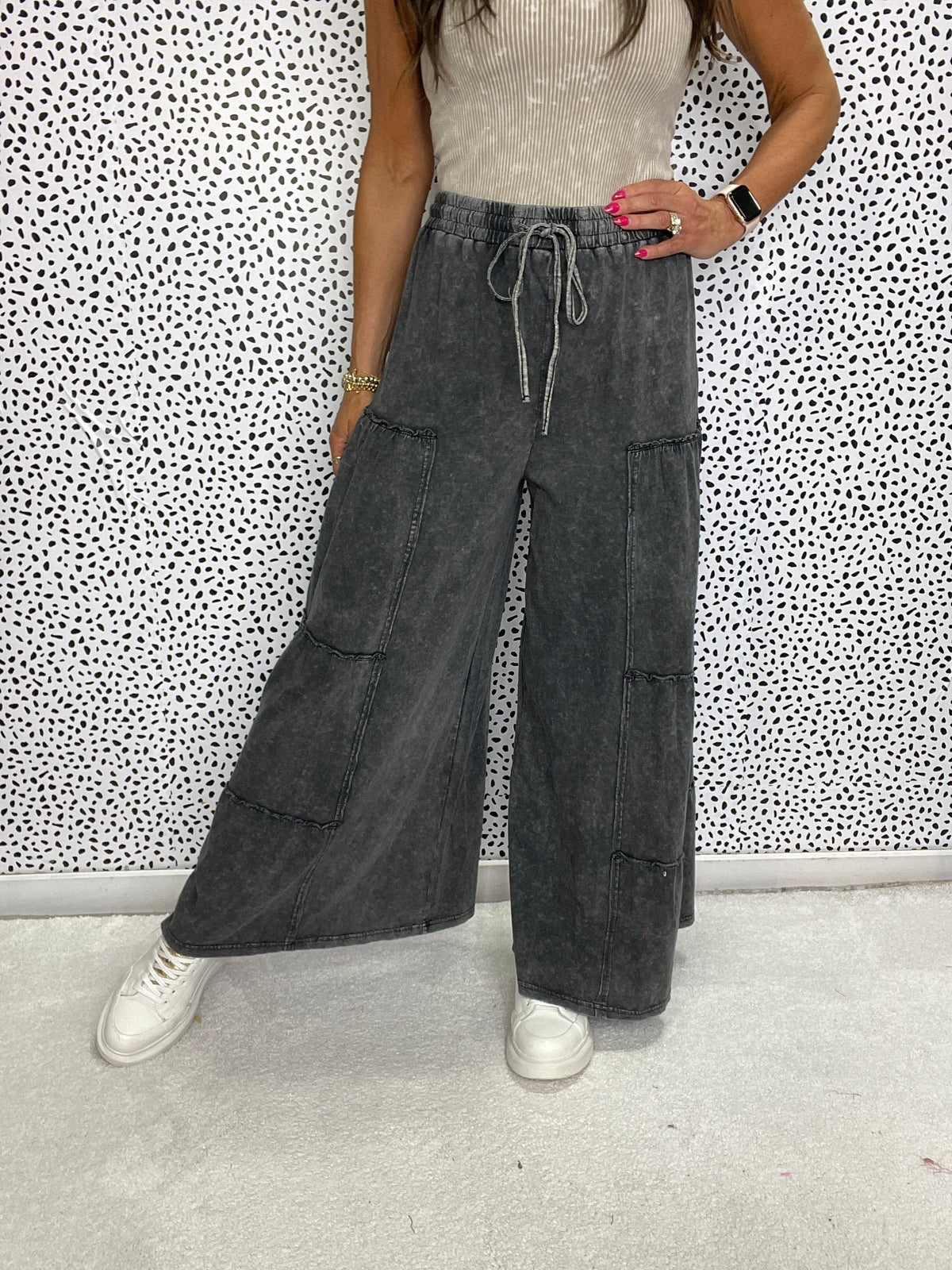 Going All In Mineral Washed Pants In 4 Colors