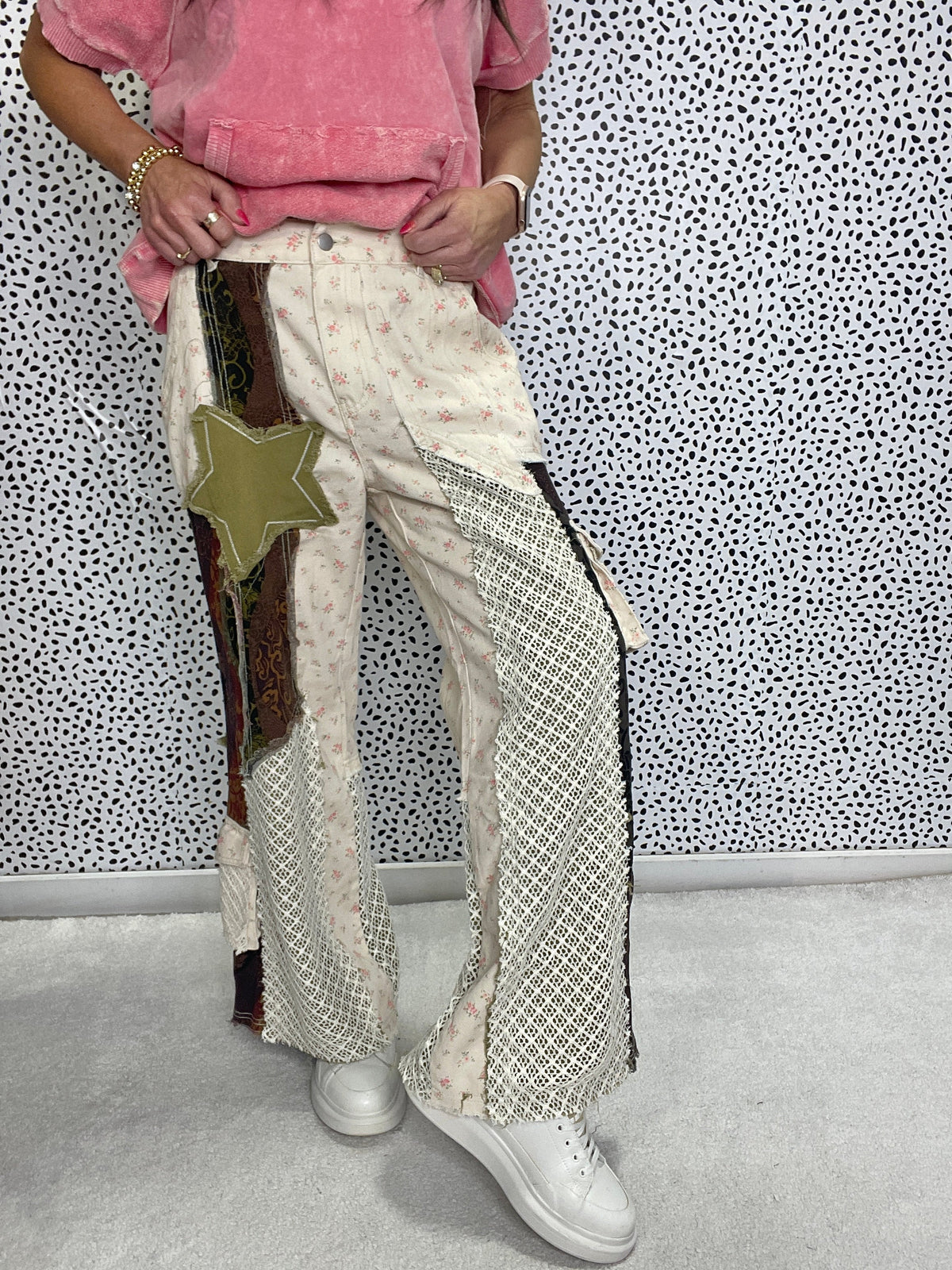 POL Planning Ahead Relaxed Fit Printed Twill Pants In Multi Pattern in 2 Colors *Final Sale*