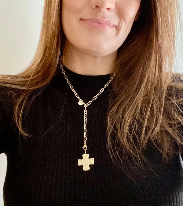 Hammered Cross Charm *Final Sale*