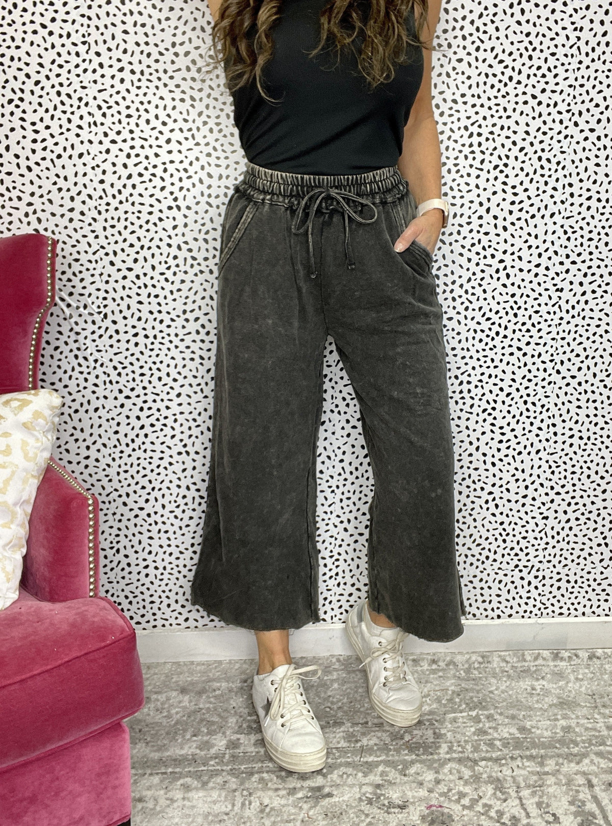 Iced Details Taking It Easy Lounge Pants Iced Black *Final Sale*