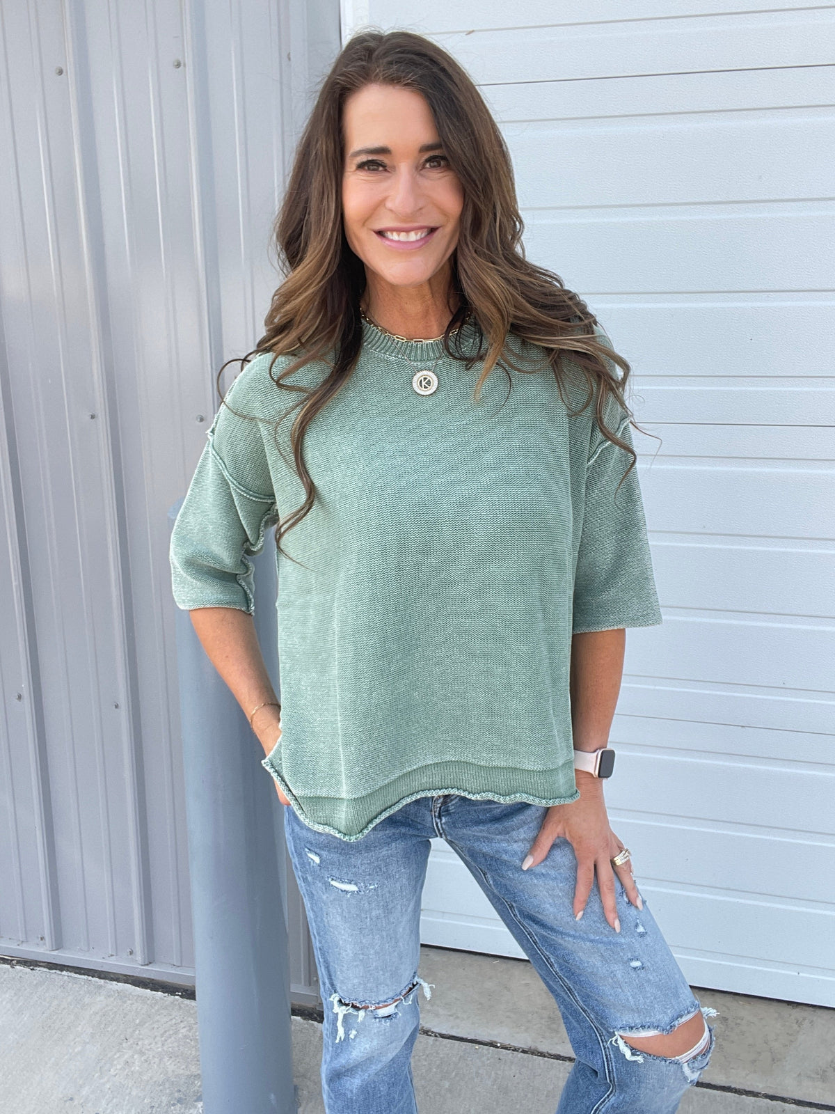 All For It Half Sleeve Knit Sweater In 8 Colors *Final Sale*
