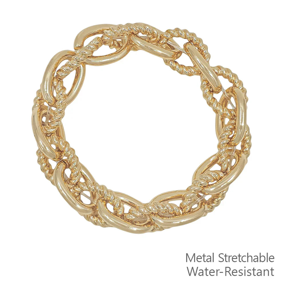 Look Back And Smile Interlocking Stretch Bracelet In 2 Colors *Final Sale*