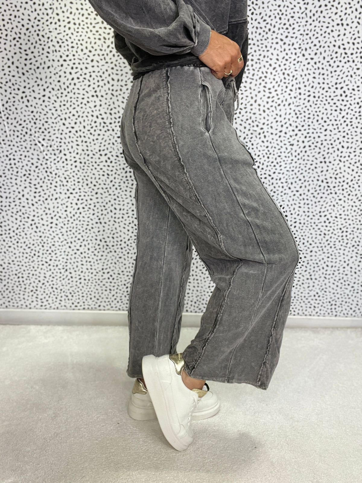 Dust Dye Waffle Crop in 2 Colors