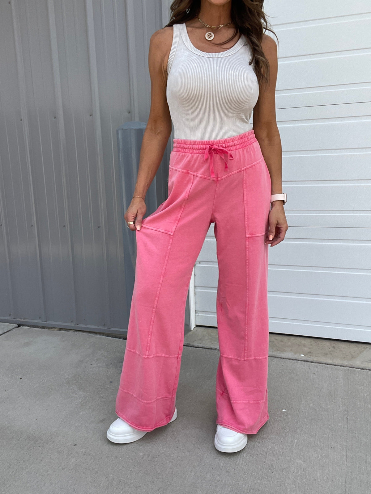 The Great Getaway Relaxed Mineral Washed Stretch Cotton Pants