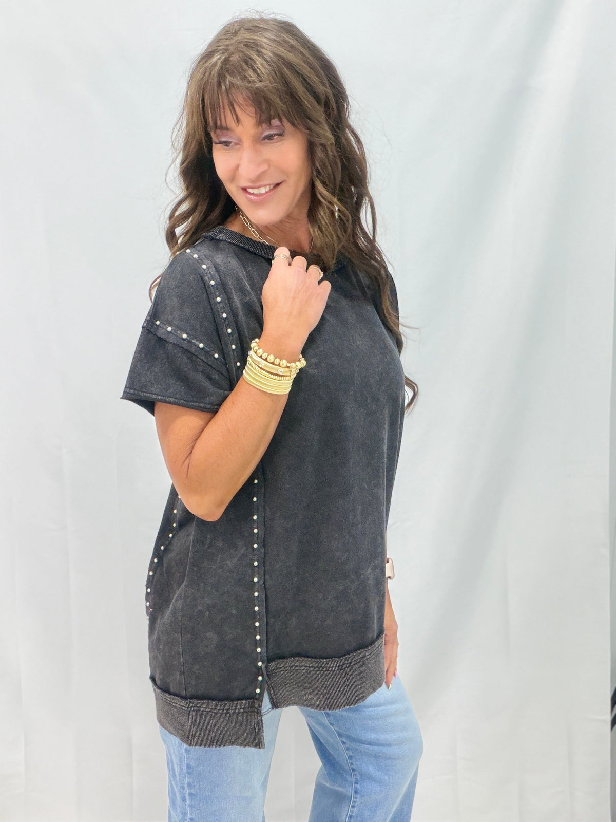 Baby Forever Short Sleeve Top In 2 Colors