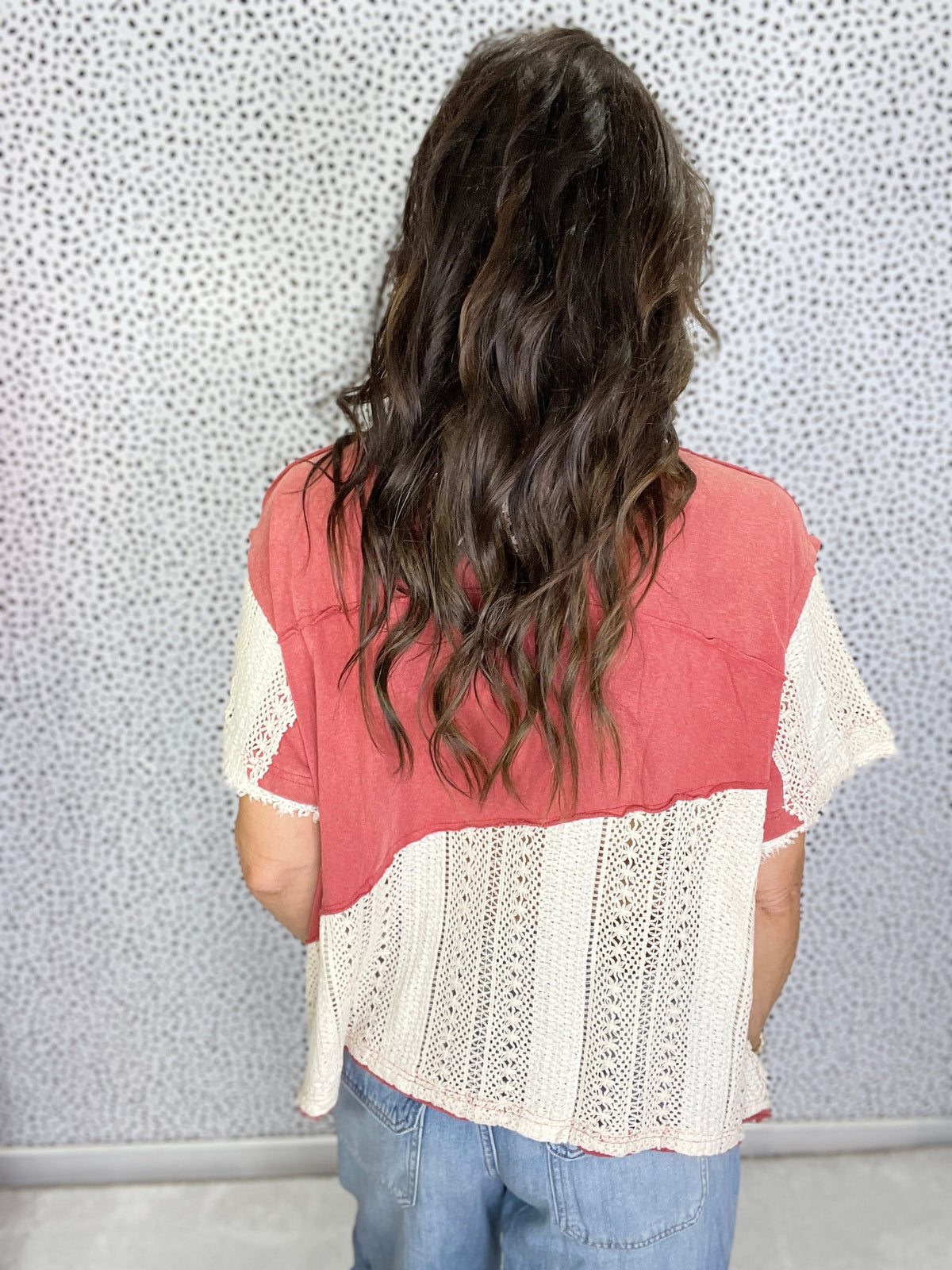 POL Harmony Peace Patch Short Sleeve Top In 4 Colors *Final Sale*