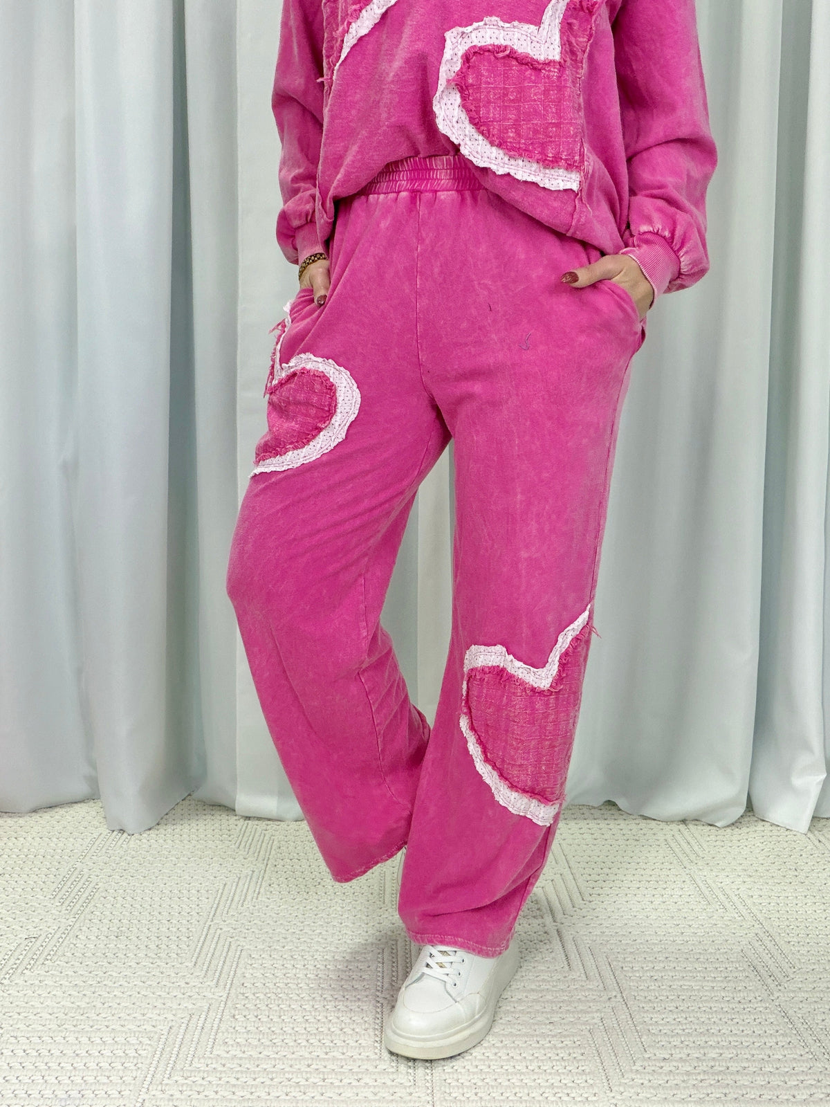 My Kind Of Vibe Wide Leg Pants In Hot Pink *Final Sale*
