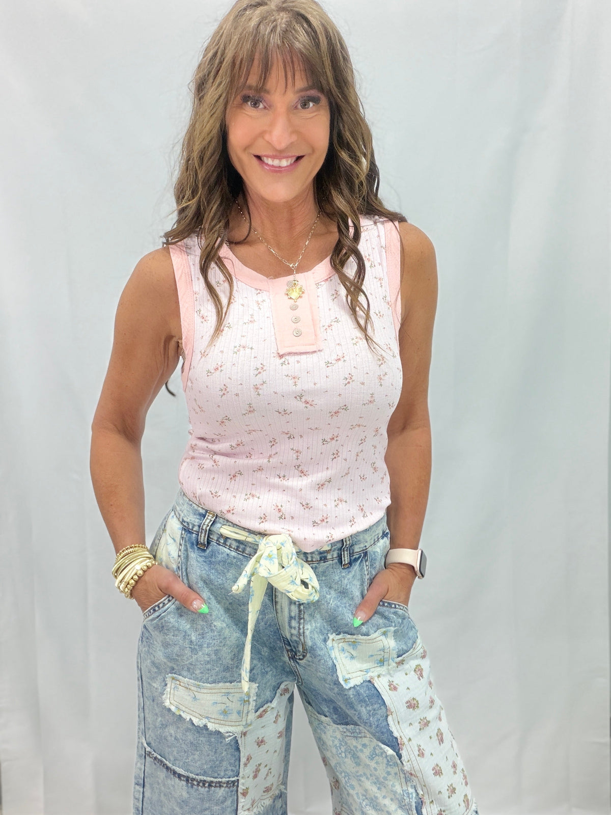 POL Majestic Floral Print Sleeveless Top In 3 Colors