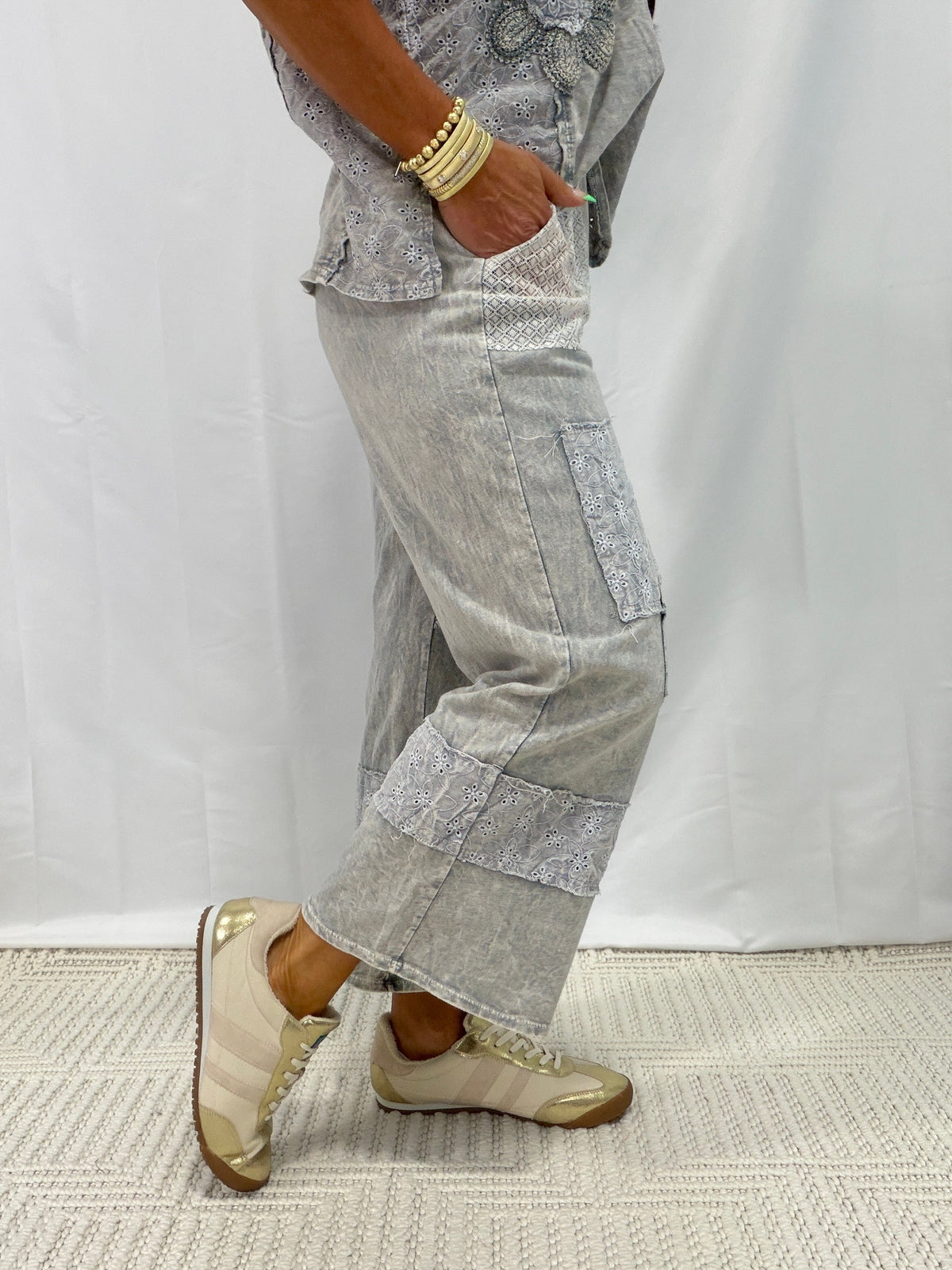 It All Works Out Lace And Floral Pants  In 3 Colors