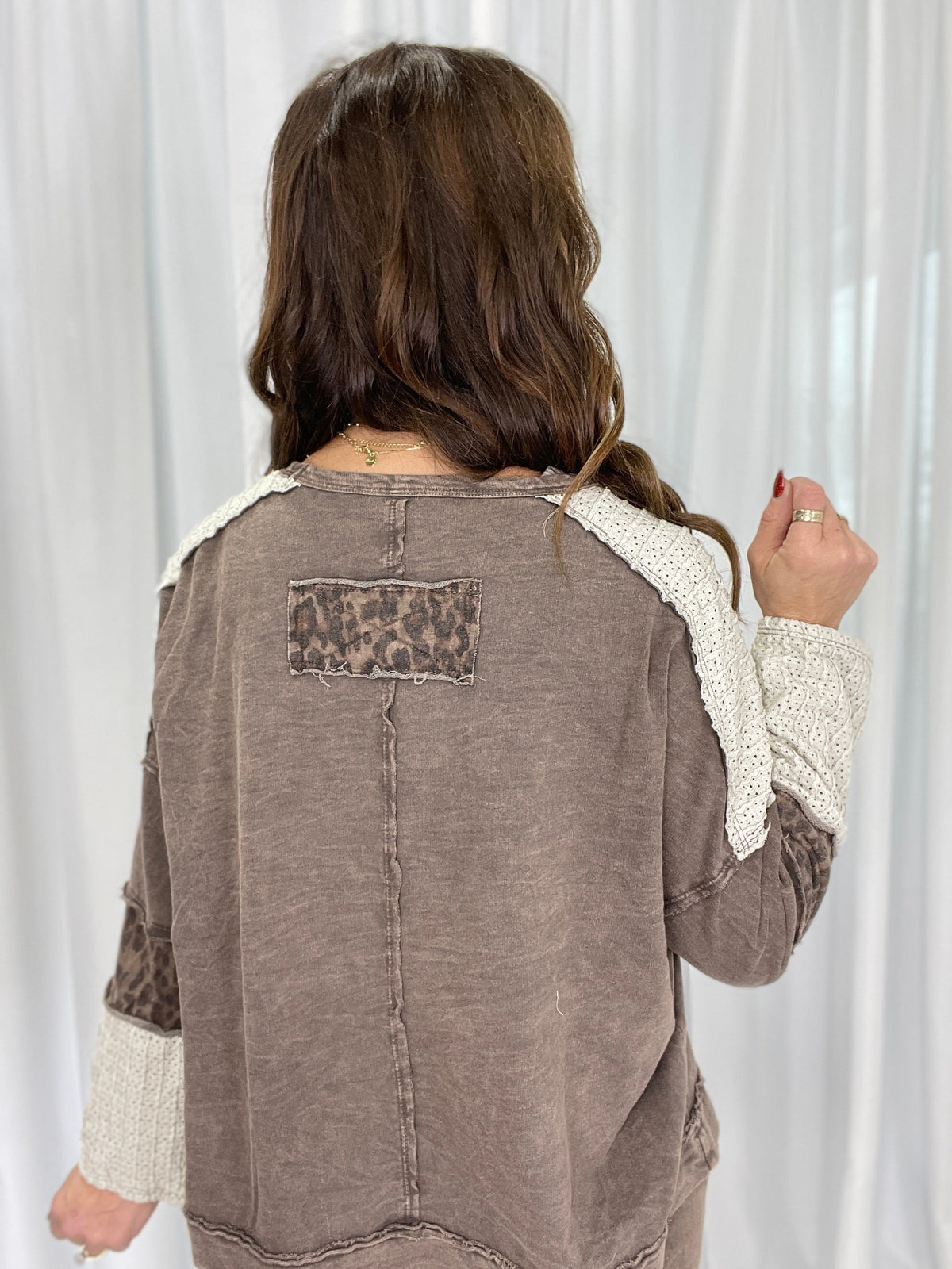Take A Stand Star Patched Top In 2 Colors
