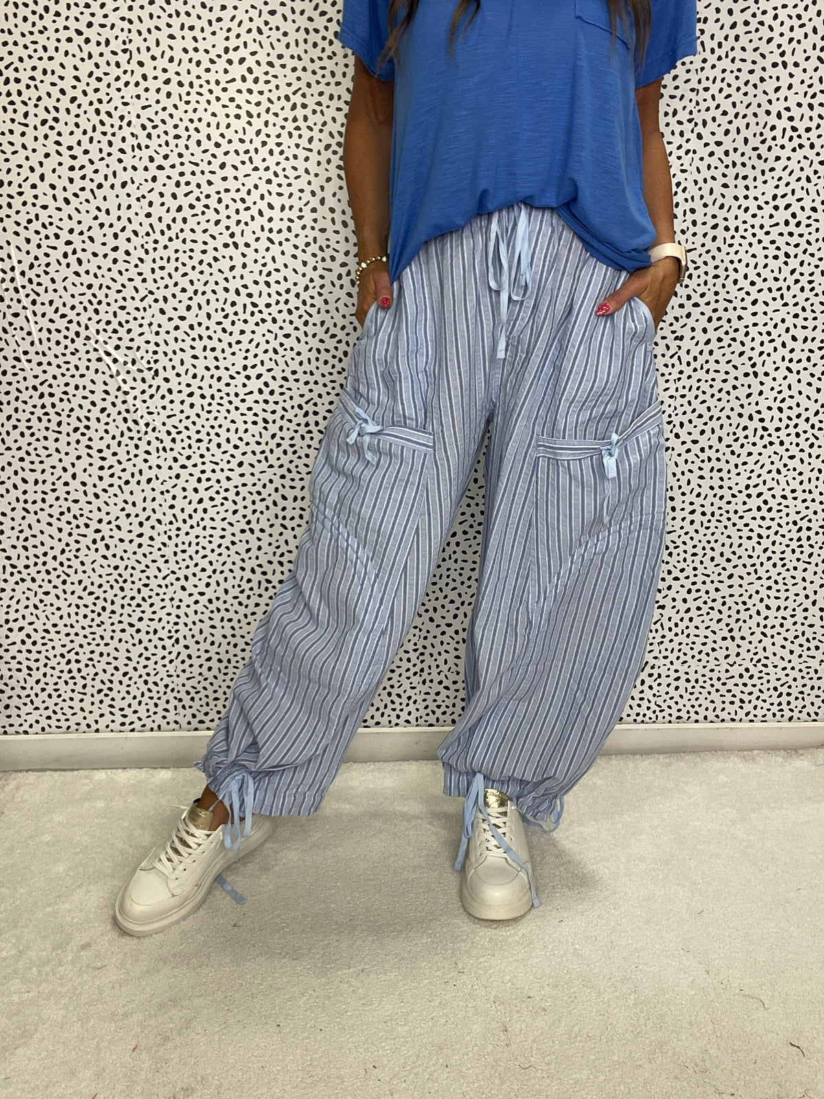 DriftLine Striped Cargo Joggers In 2 Colors