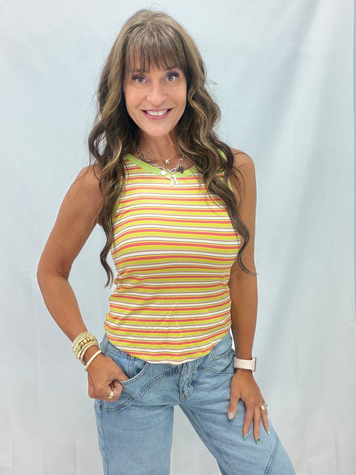 Summer Time Dreaming Striped Tank Top *Final Sale*