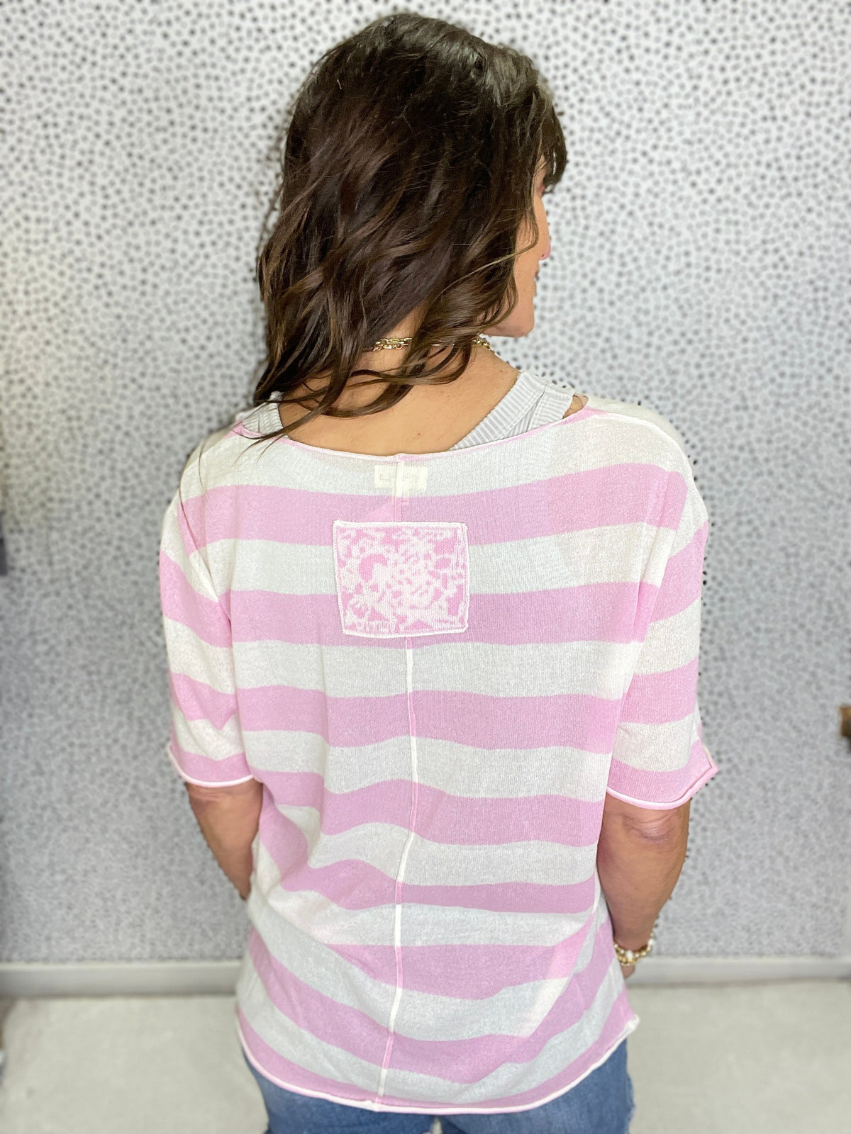 POL Simple Radiance Striped Short Sleeve Top In 2 Colors *Final Sale*