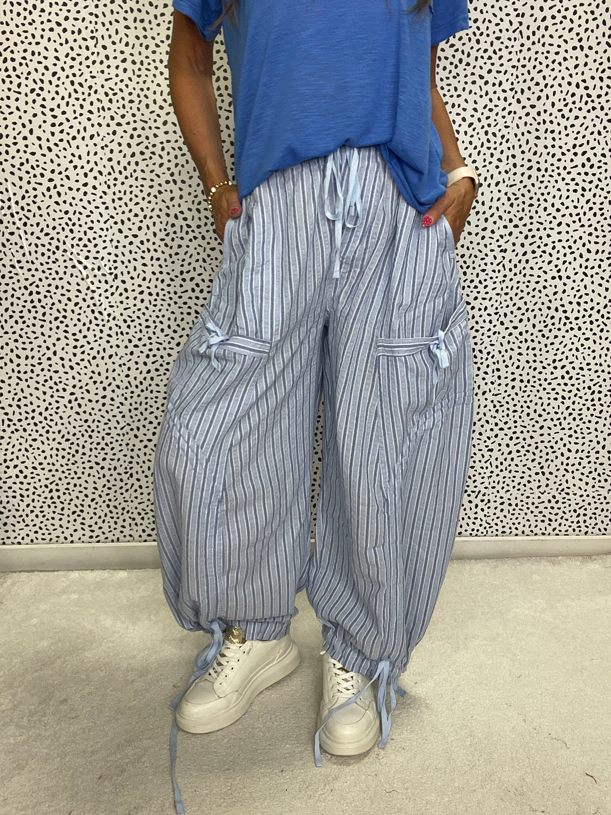 DriftLine Striped Cargo Joggers In 2 Colors