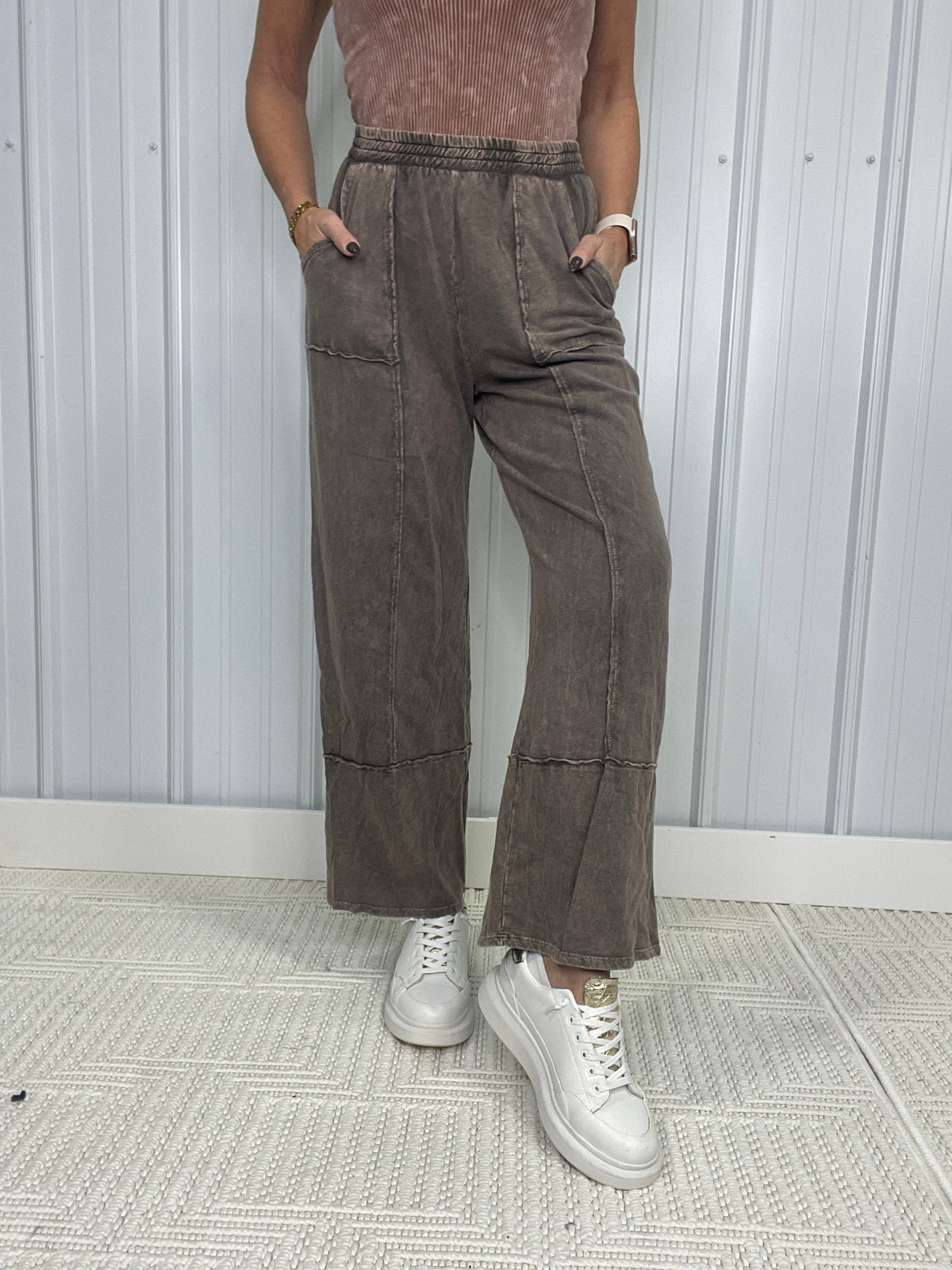 Something Right Mineral Washed Pants In 3 Colors