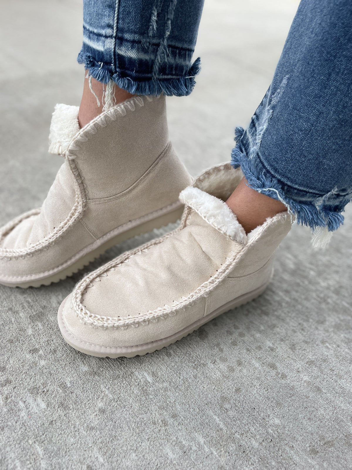 Very G Marvi Cream Utility Bootie *Final Sale*
