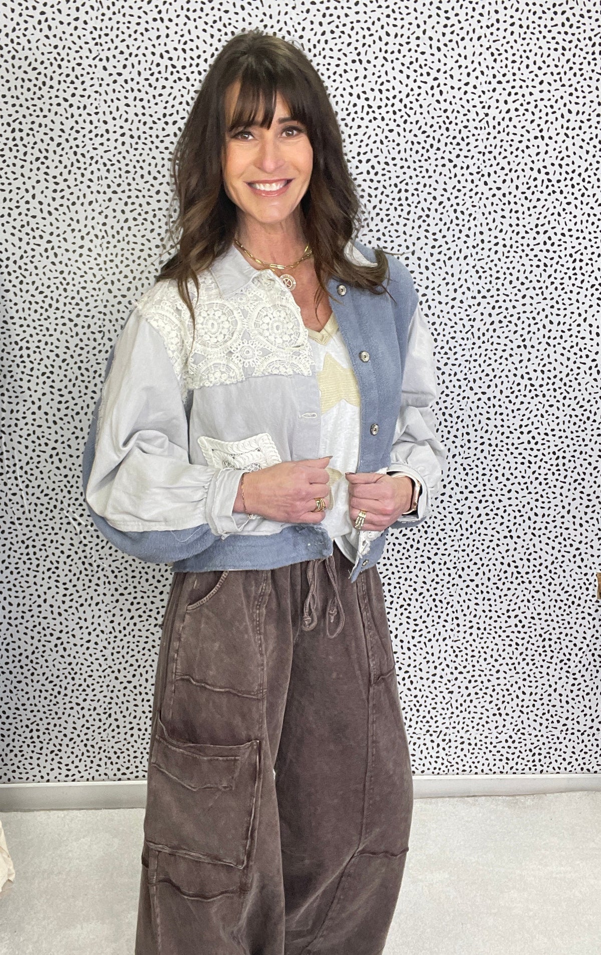 POL Faint Moonlight Crochet Detail Jacket In 3 Colors *Final Sale*