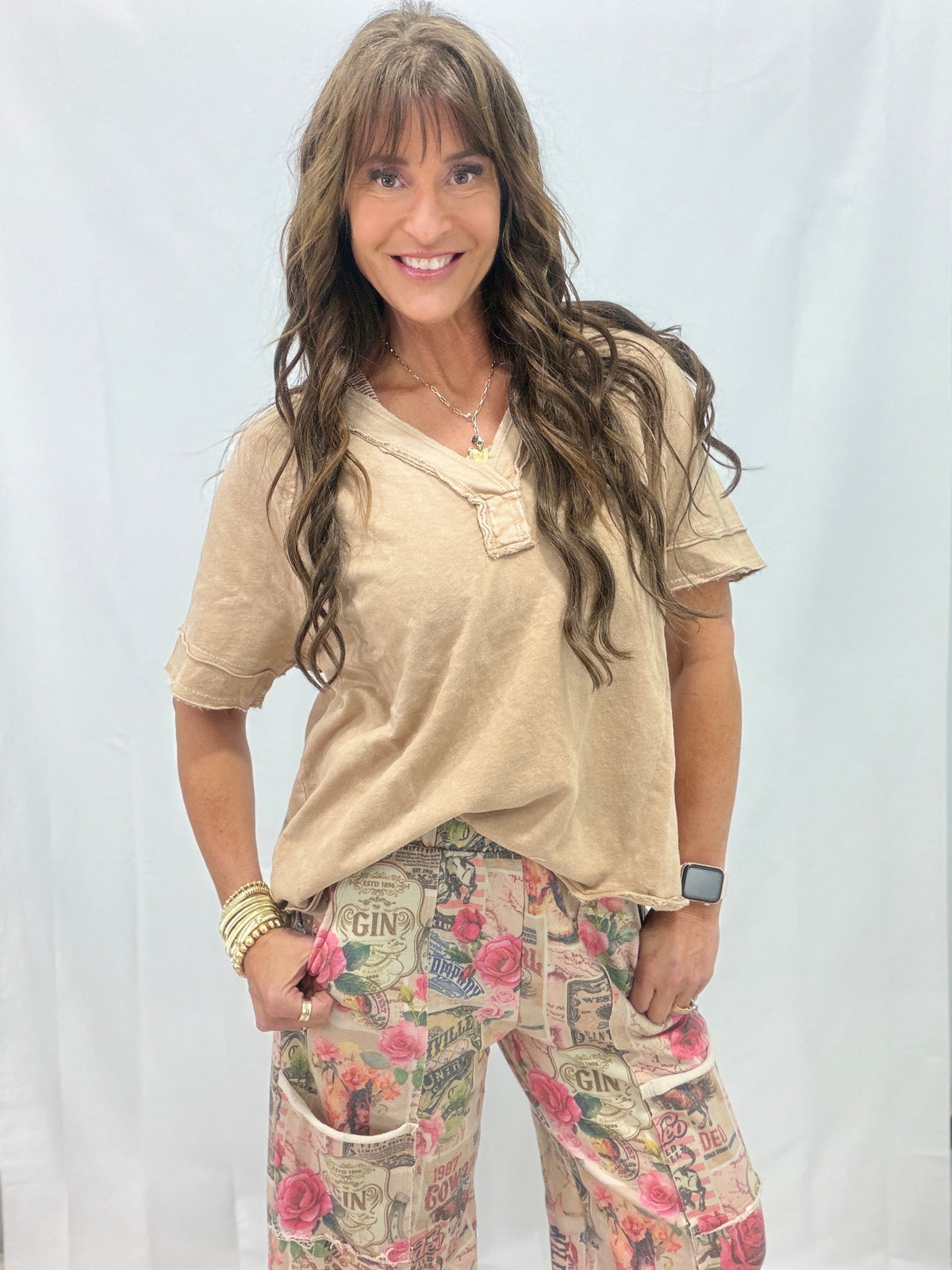 All Friends Here V Neck Top In 7 Colors