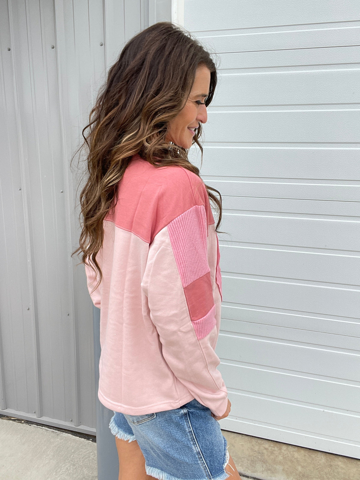 Peace Out Terry Knit Top In 3 Colors: Cocoa, Rose, Mustard *Final Sale*