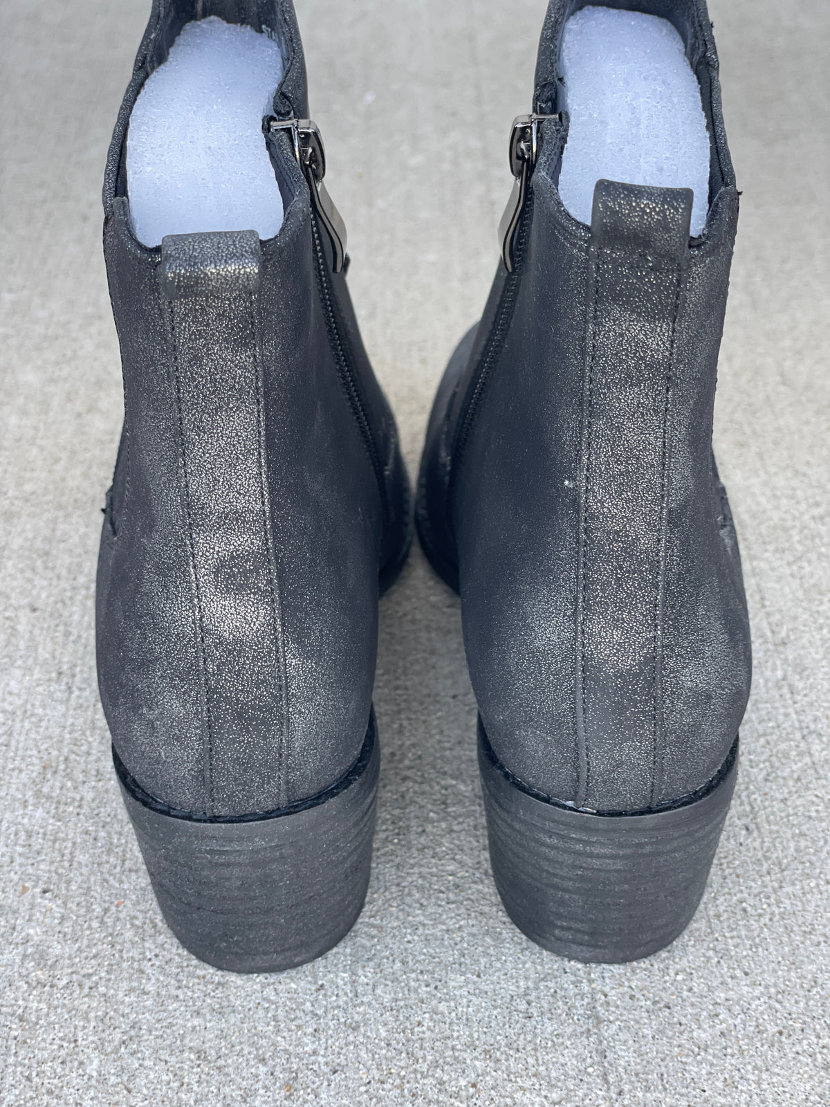 Corky's Starboard Side Zip Black Metallic Boots *Final Sale*
