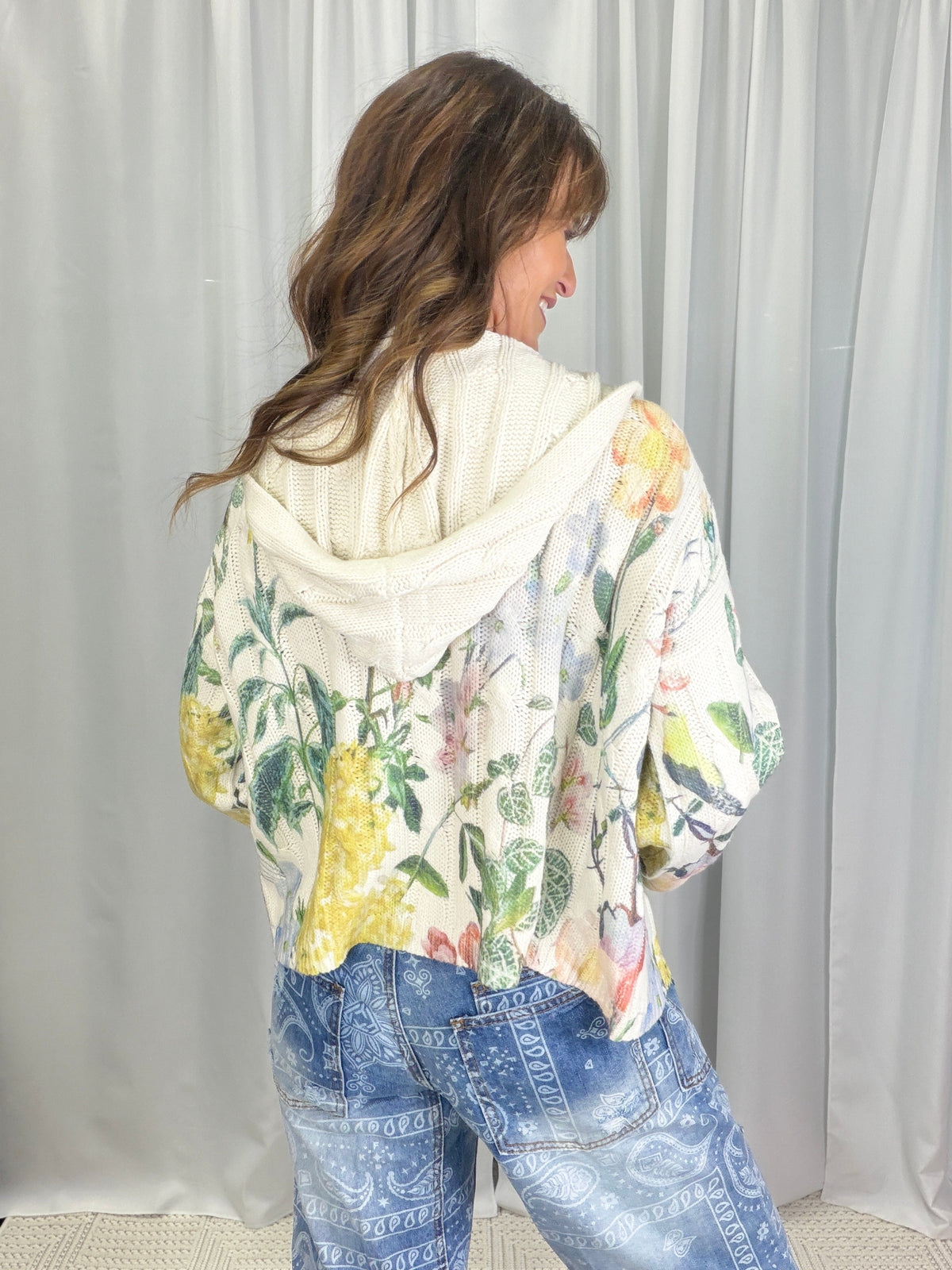 Pol Wildflower Fringe Cardigan *Final Sale*
