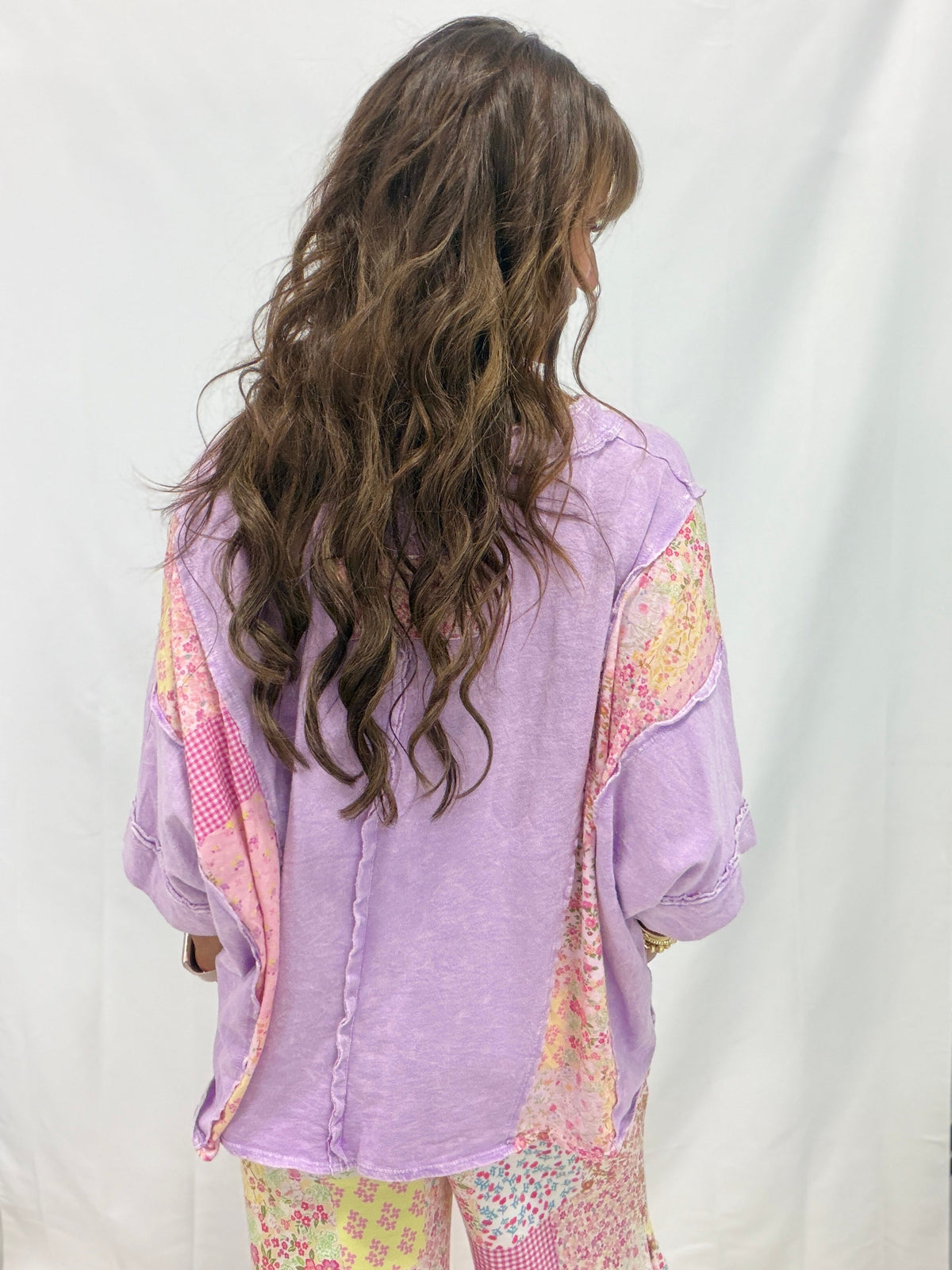 Floral Frolic Mineral Washed Spring Picnic Poncho In 4 Colors