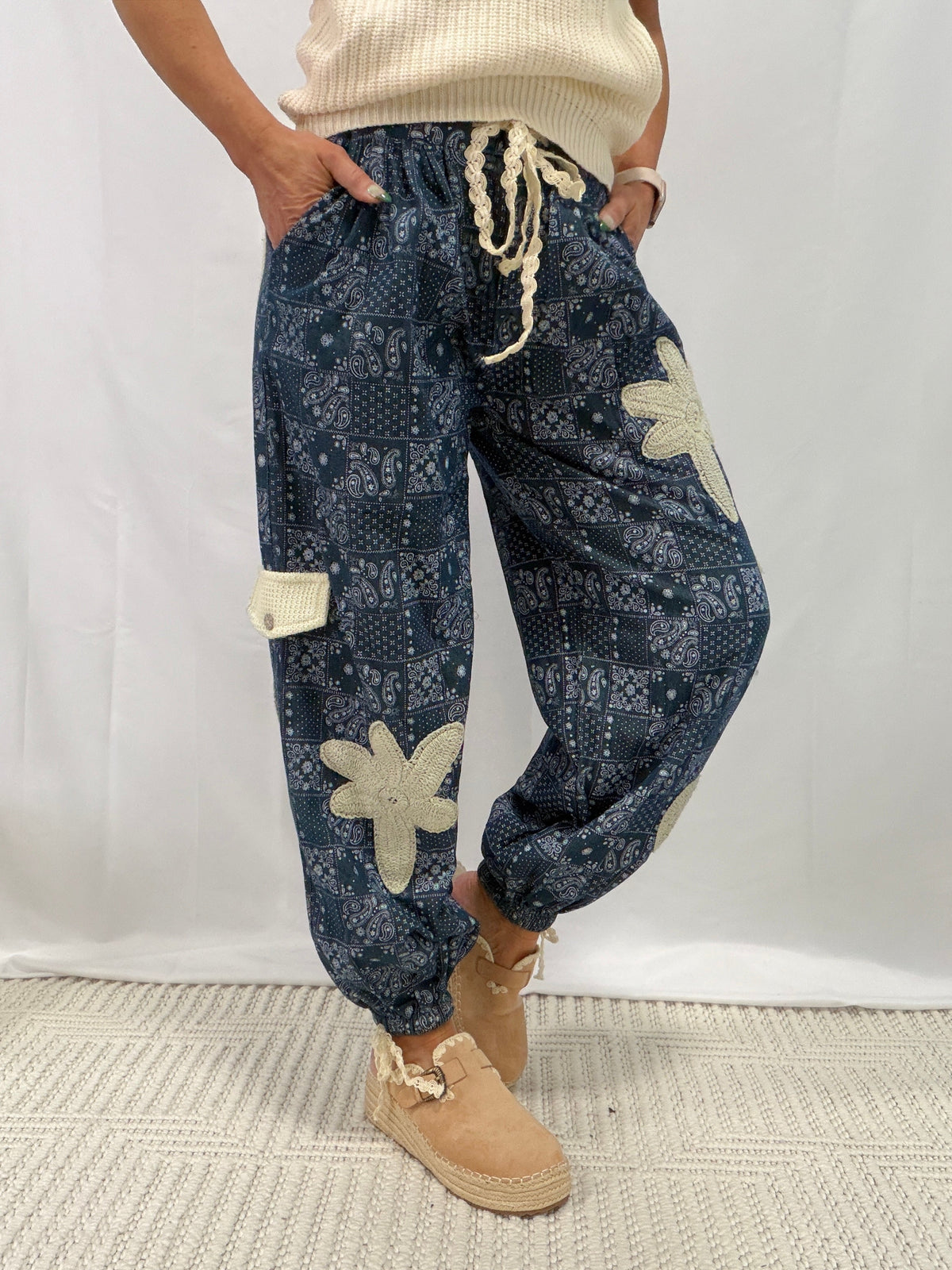 POL Bet On Happy Pattern Pants In 3 Colors