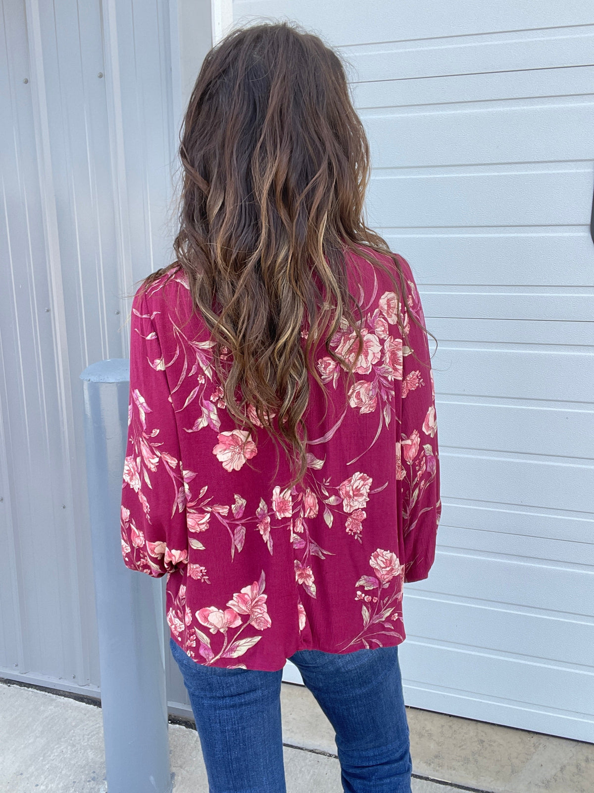 Where Have You Been Mock Neck Blouse In 3 Colors: Golden, Teal. Plum *Final Sale*