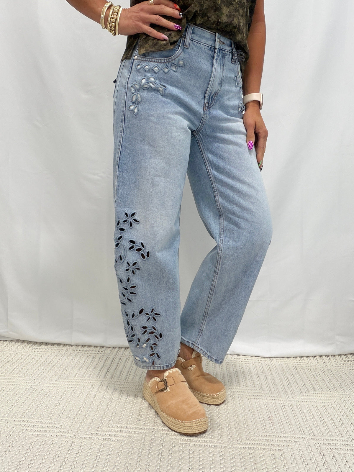 The Wildflower Barrel Jeans