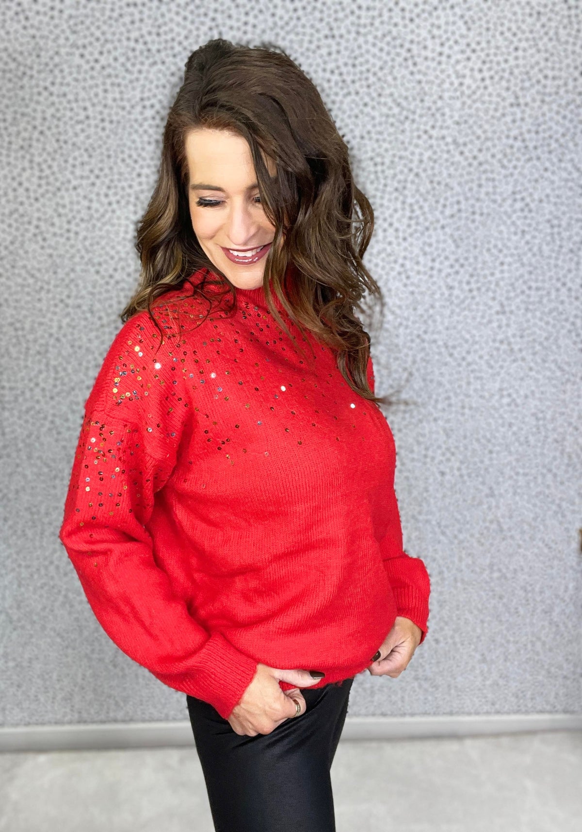 Shimmer Bliss Sequin Detail Sweater