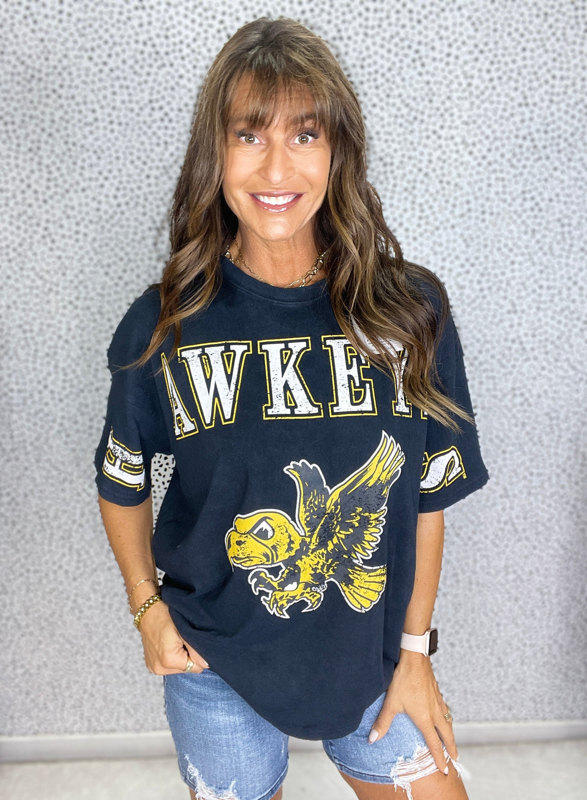 Iowa Southern Split Oversized Band Tee in 2 Colors