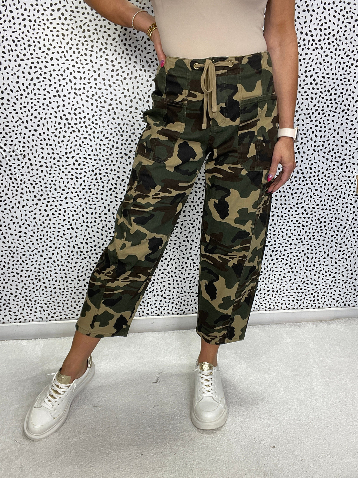 Risen Gemini Mid Rise Camo Barrel Pants Jeans *Final Sale*