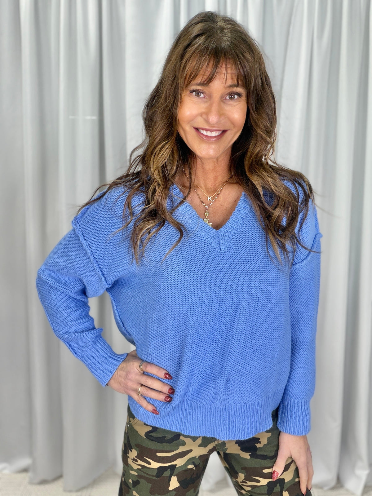 There For You V-Neck Sweater In 2 Colors *Final Sale*