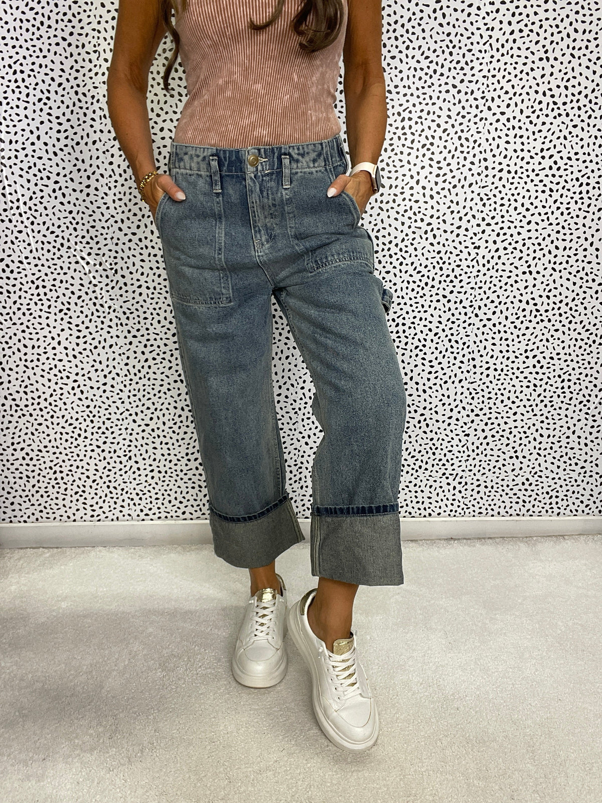 Oli & Hali Weekend Cuff Jeans In Vintage
