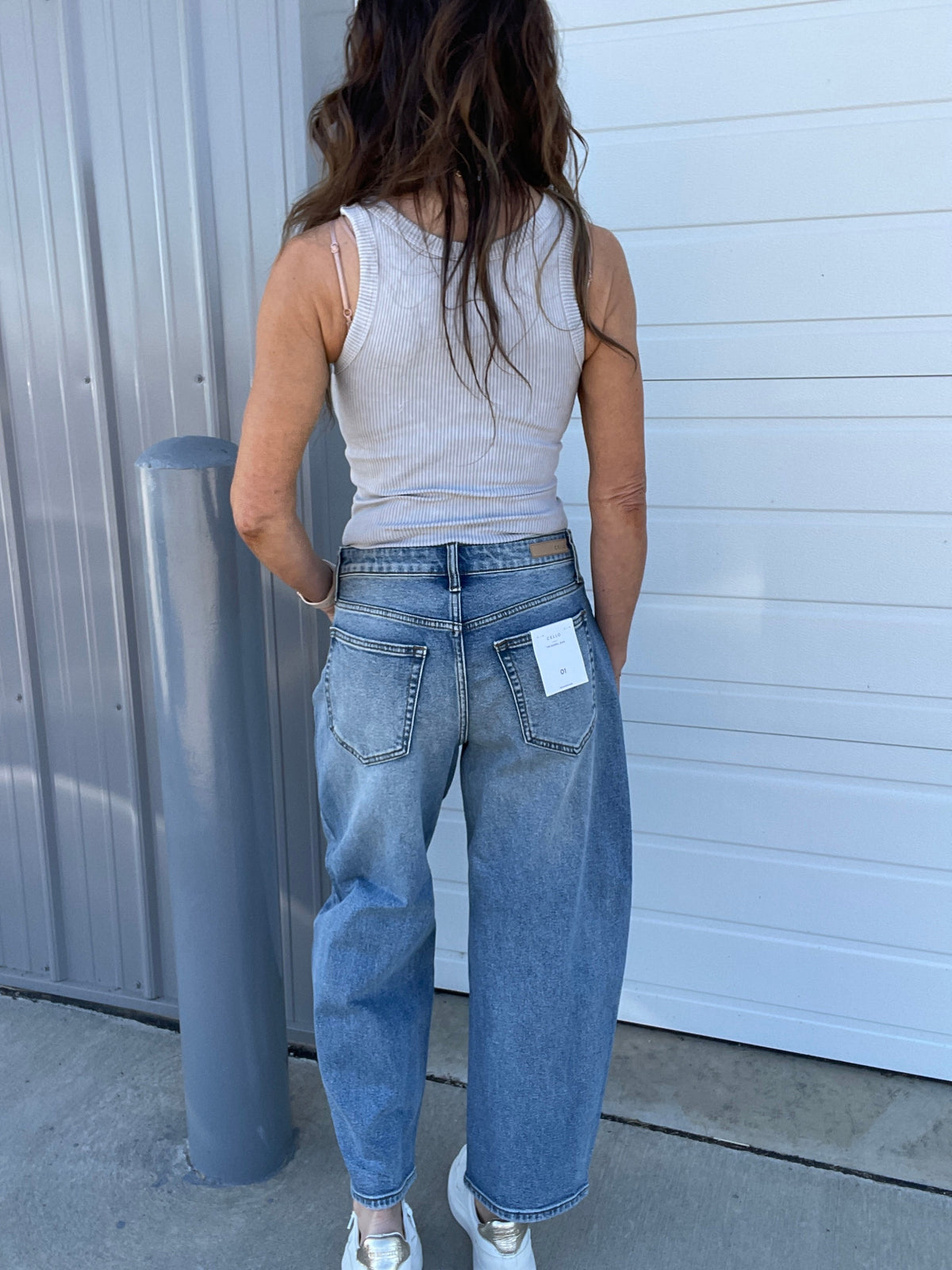 Kimmy Barrel Leg Jeans 3BR In 2 Colors