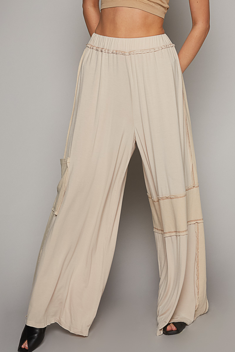 POL Meant For This Relaxed Fit Stitch Detail Pants In 2 Colors *Final Sale*
