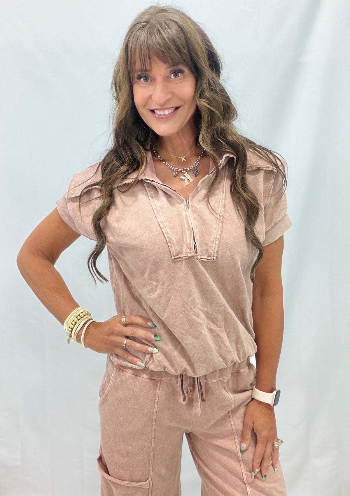 All Kinds Of Fun Half Zip Top In 2 Colors