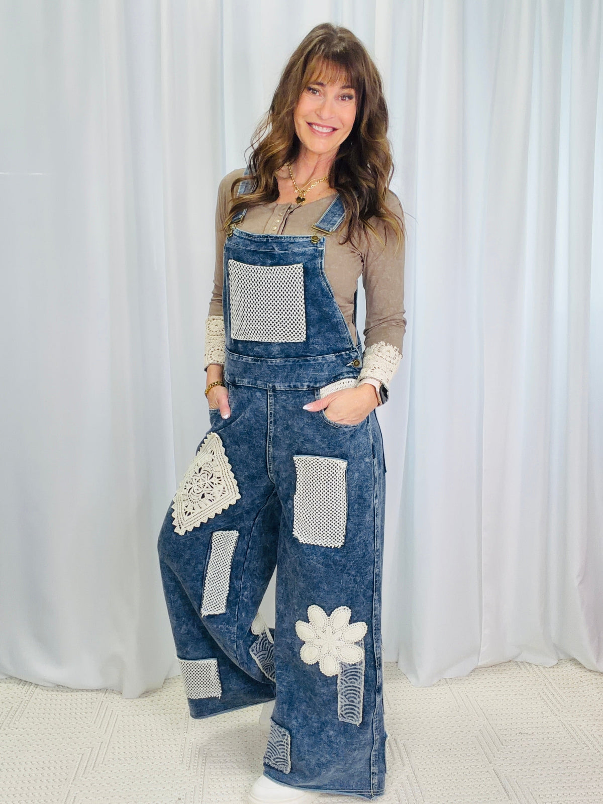POL Fun Days Ahead Overalls In Indigo