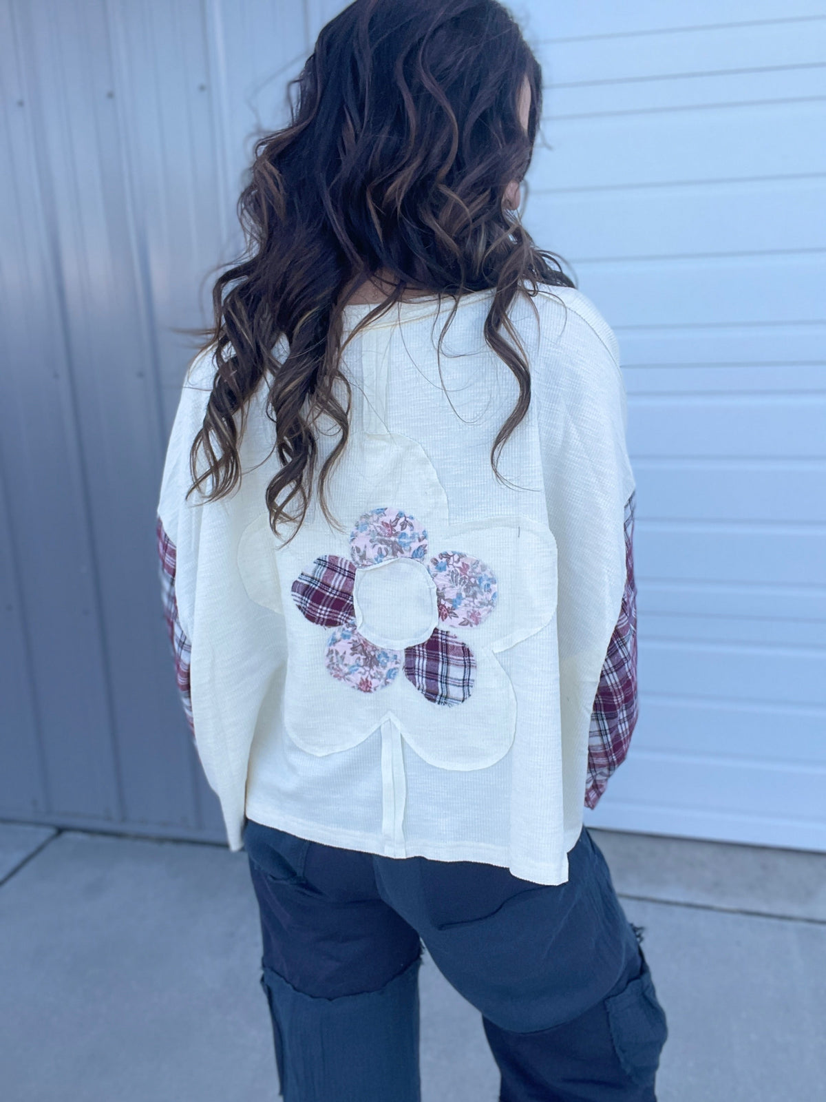 POL Rustic Bloom Knit Top In 4 Colors: Sage, Mocha, Rose *Final Sale*