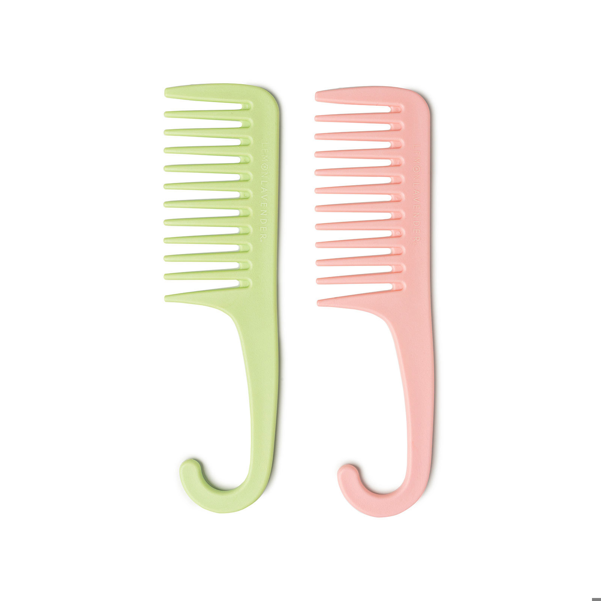 Goes Over Smoothly Detangling Two Pack Shower Comb Set In 3 Colors