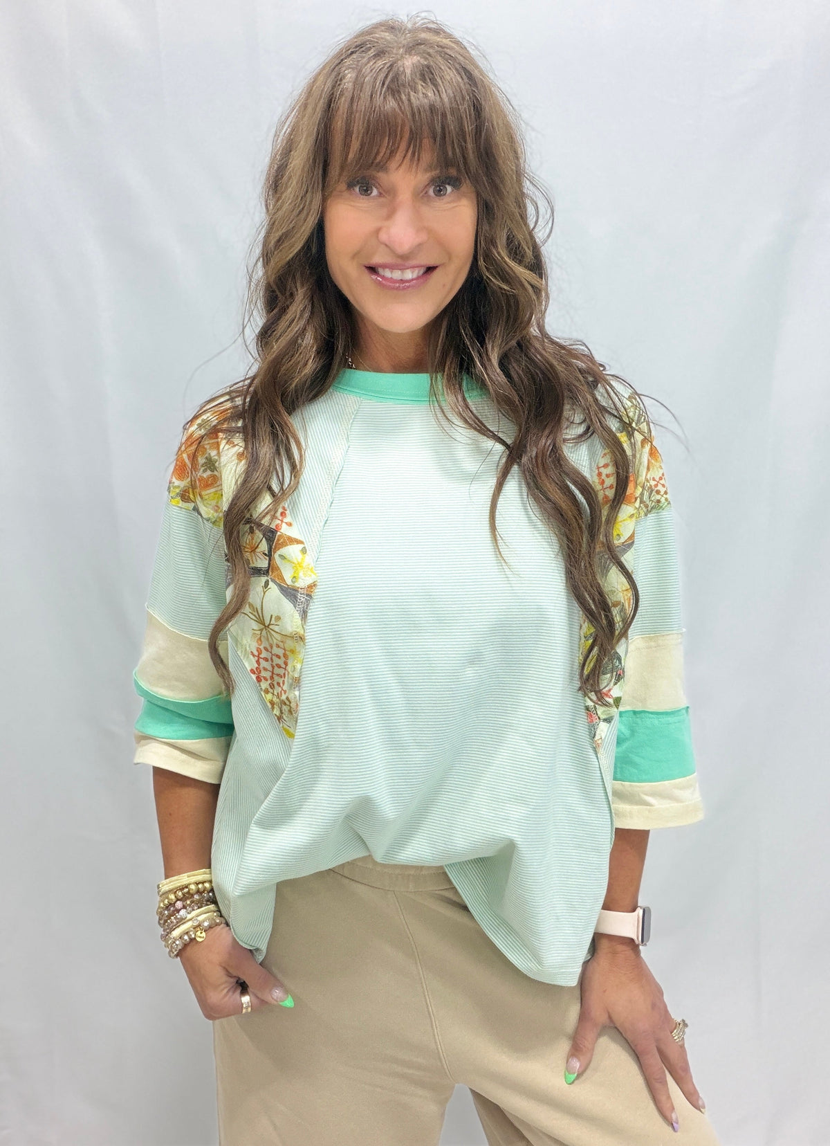 Garden Path Oversized Knit Top In 2 Colors