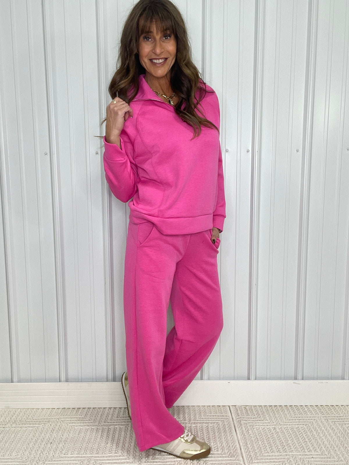 Cloud Burst Quarter Zip 2 Piece Set *Final Sale*