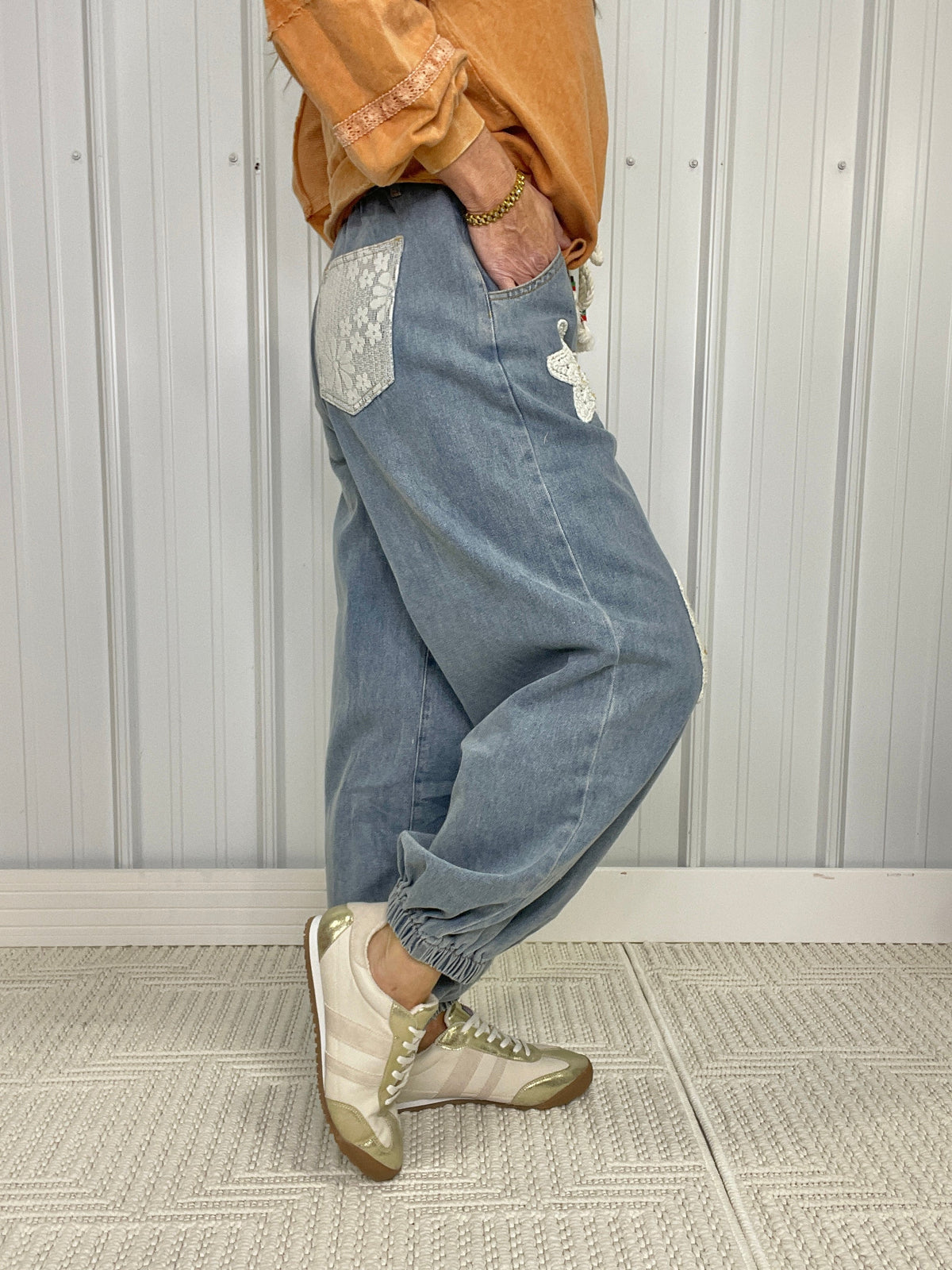 POL The Optimist Pants In Denim *Final Sale*