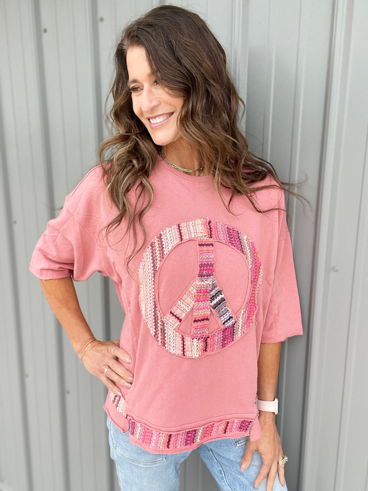 Know Peace Knit Top In 4 Colors: Rose, Oatmeal. Camel, Sage *Final Sale*